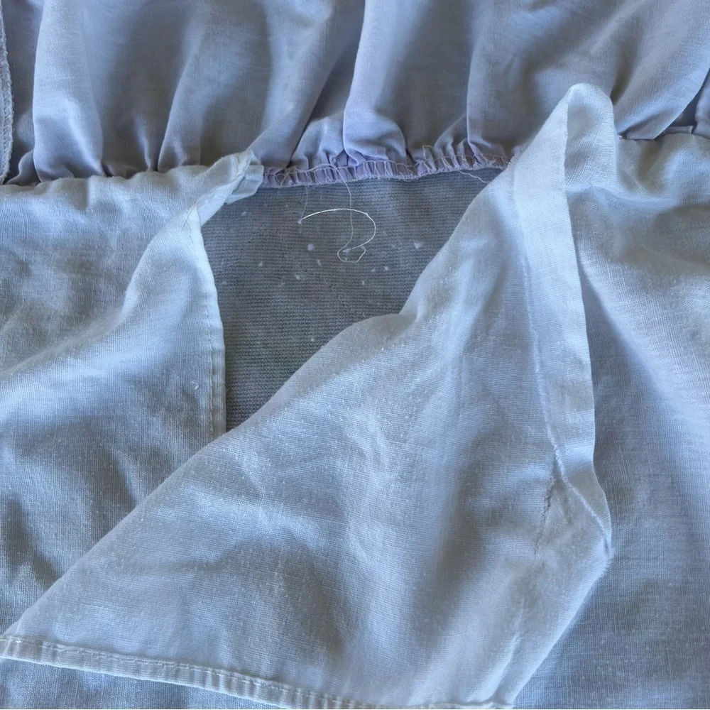 VTG Unicorn Rainbow Sears Young-At-Heart 4-Piece Ruffle Sham Pillowcase Set FLAW